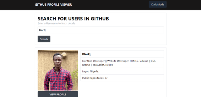 GitHub Profile Viewer