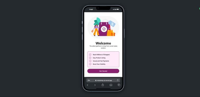 InstaShop Mobile View Test